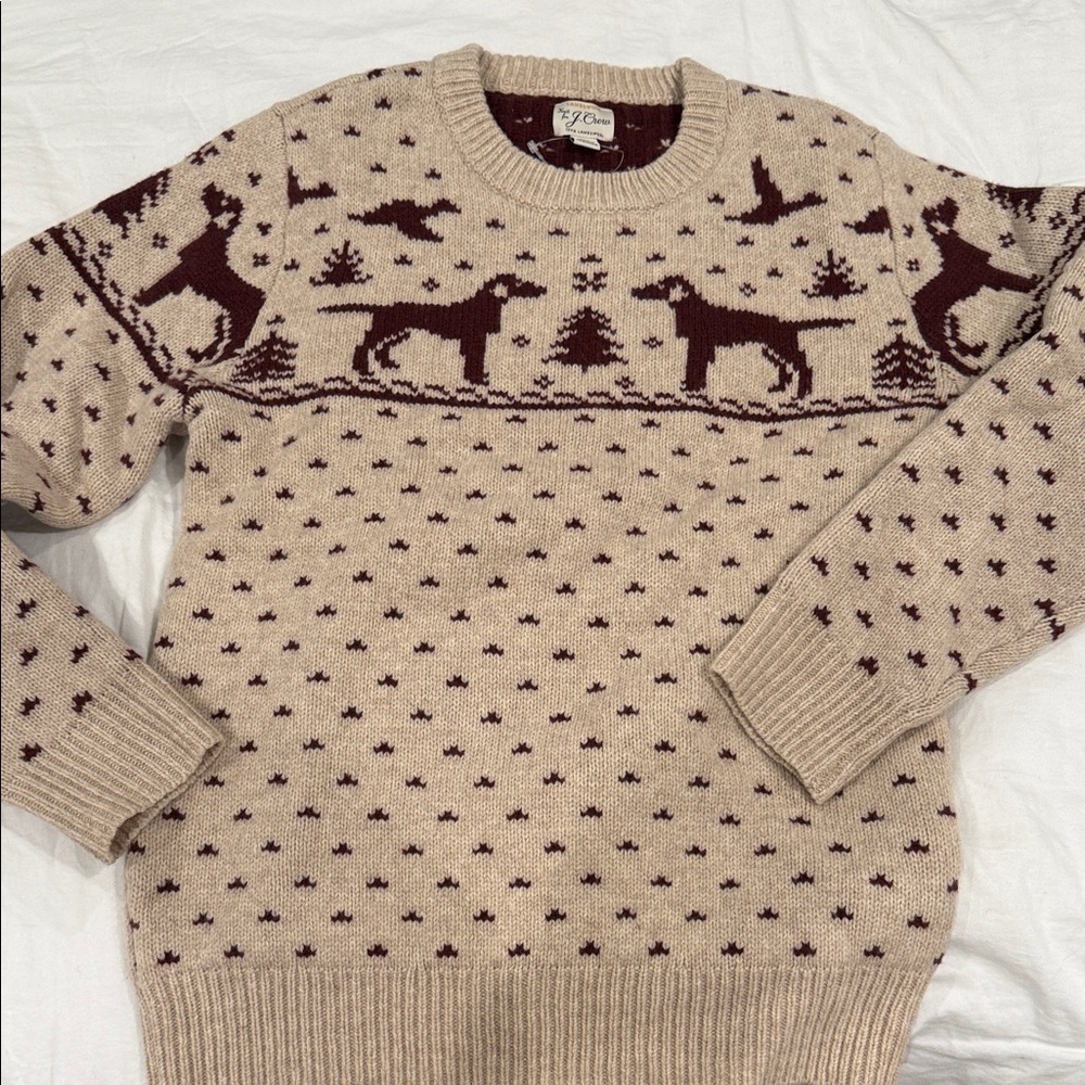 NWOT Amazing J CREW 100% Lambswool men’s XS